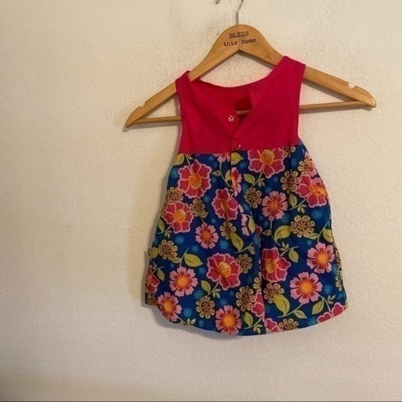 TINY TILLIA BY AVON PINK FLORAL DRESS SIZE 6 - Picture 3 of 4